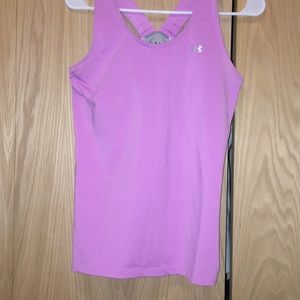 Under armour pink workout tank